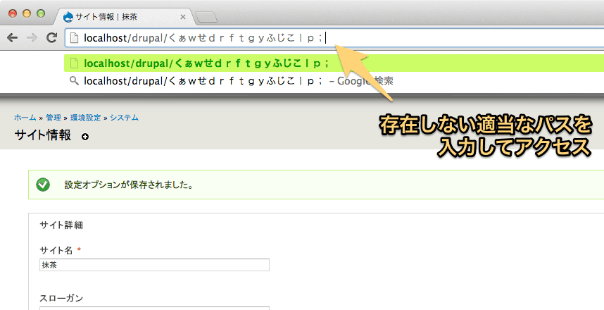 404ページを確認するよ！