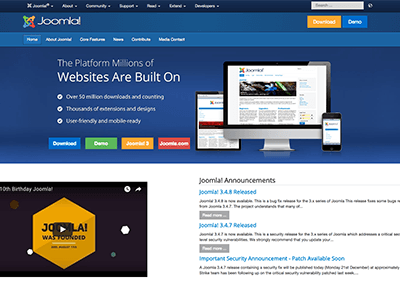 ホームページ制作に欠かせないCMS-Joomla!
