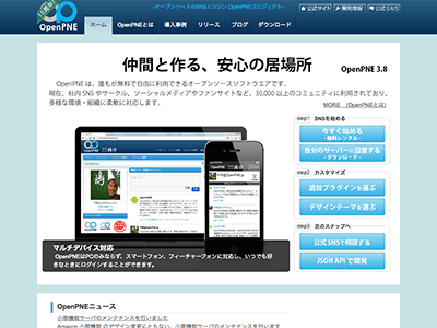ホームページ制作に欠かせないCMS OpenPNE